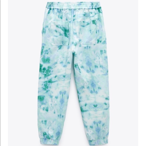 ZARA BNWT Oversized Tie Dye Long Sleeve Hooded Sweatsuit 2pc Coord Set - Picture 7 of 12